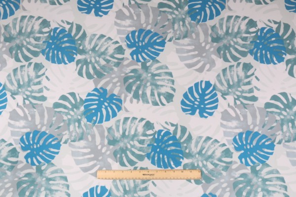 Terrasol - Tropics Printed Polyester Outdoor Fabric in Juniper 