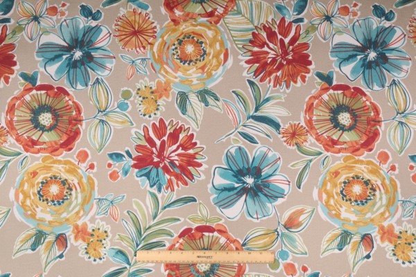 Richloom Colsen Printed Polyester Outdoor Fabric in Sonoma 