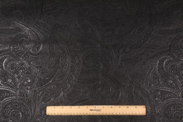 Click for Richloom Valpariso Embossed Vinyl Upholstery Fabric in Black  Richloom Valpariso Embossed Vinyl Upholstery Fabric in Black