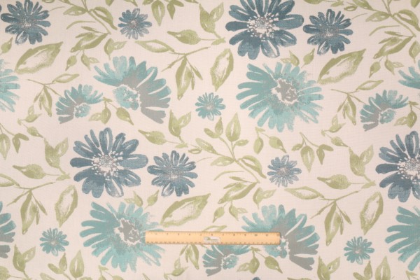 Sample of Sunbrella Violetta Solution Dyed Acrylic Outdoor Fabric in Baltic 