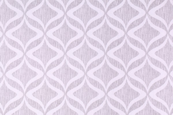 Mill Creek Haxton Printed Cotton Drapery Fabric in Silver 