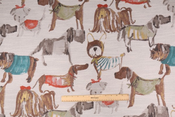 Sample of Mill Creek Bad to the Bone Tapestry Upholstery Fabric in Multi 