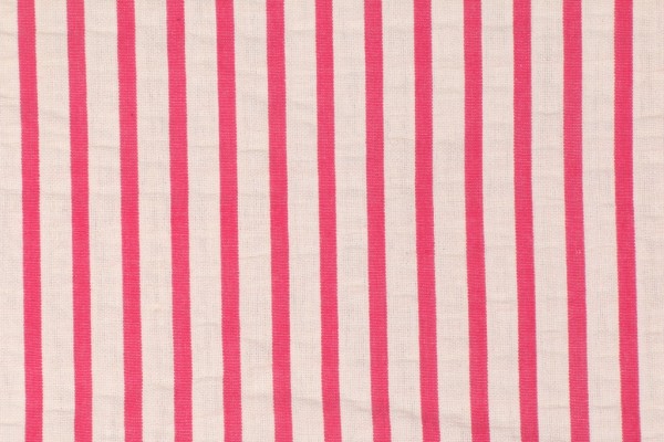 Click for Onyx Age Geneva Stripe Seersucker Drapery Fabric in White/Raspberry  Onyx Age Geneva Stripe Seersucker Drapery Fabric in White/Raspberry