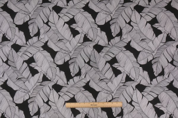 Sample of Richloom Carano Printed Polyester Outdoor Fabric in Shadow 