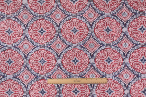 Richloom Besetta Printed Polyester Outdoor Fabric in Nautical 
