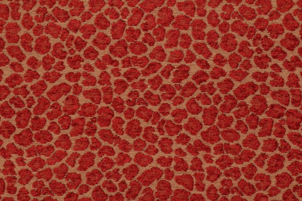 Sample of Golding Spots Chenille Upholstery Fabric in Ruby 