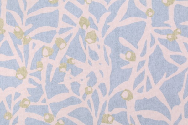 Click for Genevieve Gorder Origami Branch Printed Cotton Drapery Fabric in Spa  Genevieve Gorder Origami Branch Printed Cotton Drapery Fabric in Spa