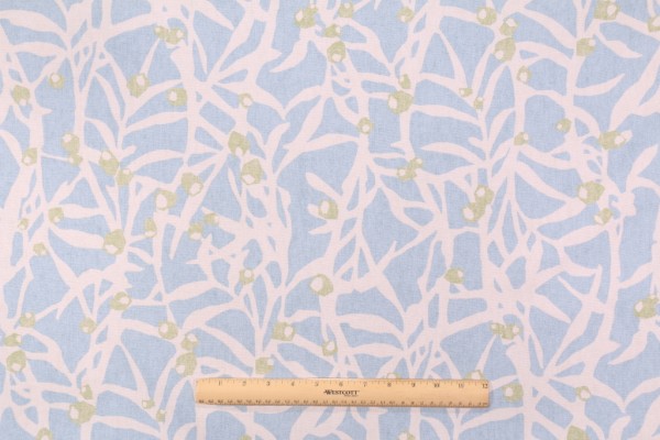 Click for Genevieve Gorder Origami Branch Printed Cotton Drapery Fabric in Spa  Genevieve Gorder Origami Branch Printed Cotton Drapery Fabric in Spa