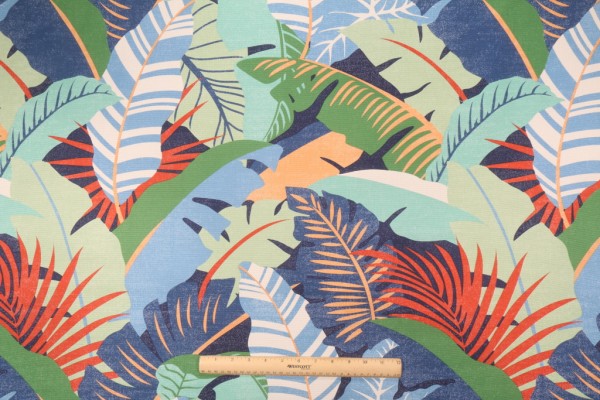 Tommy Bahama Palma Linda Printed Cotton Drapery Fabric in Mangrove 