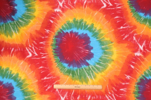 Premier Prints Tie-Dyed Printed Cotton Drapery Fabric in Summer 