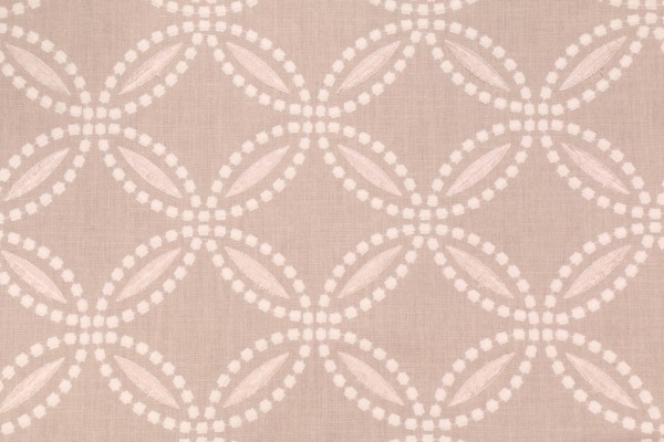Waverly Circle Back Embroidery Drapery Fabric in Linen 