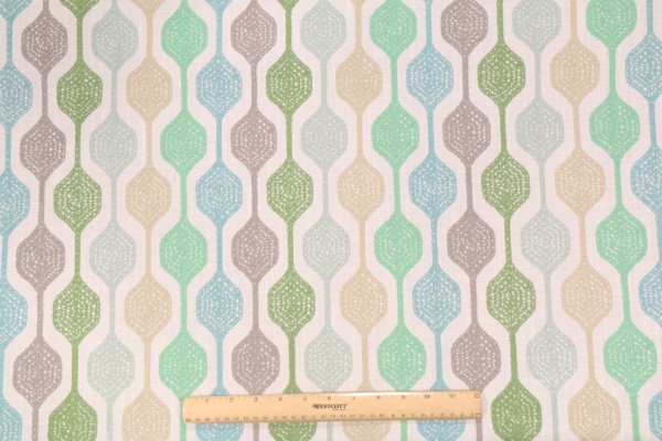 Waverly Handywork Embroidery Drapery Fabric in Spring 