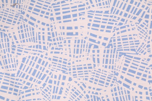 Click for Waverly Waffling Printed Cotton Drapery Fabric in Sky  Waverly Waffling Printed Cotton Drapery Fabric in Sky