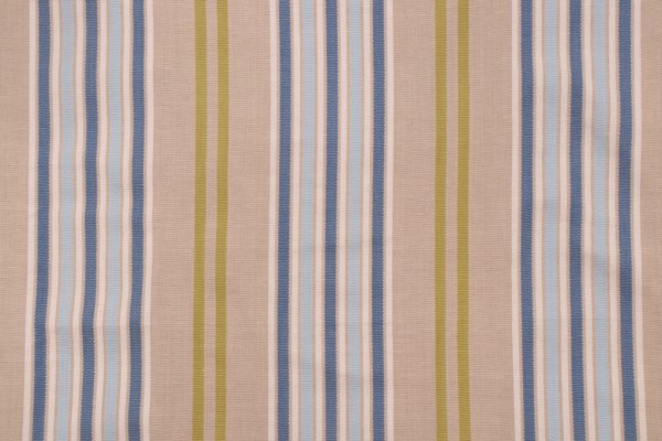 Onyx Age Woven Stripe Cotton Decorator Fabric in Multi/Blue/Green 