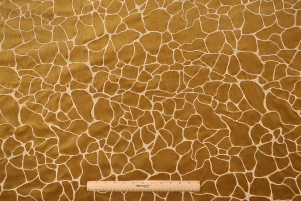 Covington Dare Velvet Decorator Fabric in 89-Sulfur 