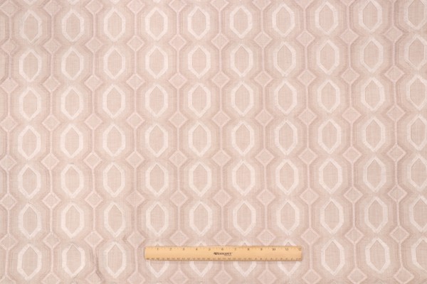 Waverly Maisie Emb Embroidered Drapery Fabric in Linen 