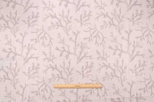 Premier Prints Naples Slub Canvas Printed Cotton Drapery Fabric in French Grey 