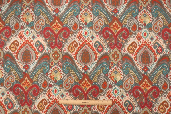 Waverly Boho Passage Sun N Shade Printed Polyester Outdoor Fabric in Fiesta 