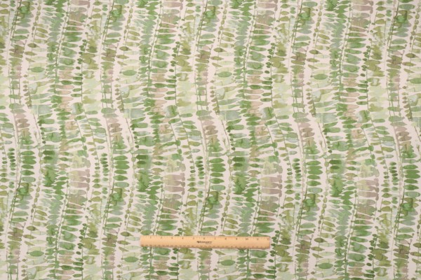 Sample of PK Lifestyles Watermark Printed Polyester Outdoor Fabric in Leaf 