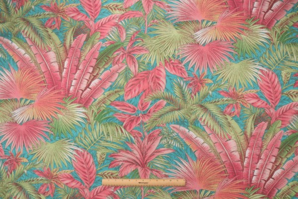 Tommy Bahama Bahamian Breeze Printed Polyester Outdoor Fabric in Capri 