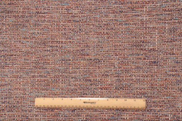 Crypton Rushdie High Performance Woven Chenille Upholstery Fabric in Blue Tweed 