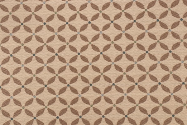 Sample of Phifer Geobella Woven Olefin Outdoor Fabric in Beige/Tan/Blue 