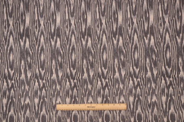 Kaufmann Batam Printed Drapery Fabric in Pewter 