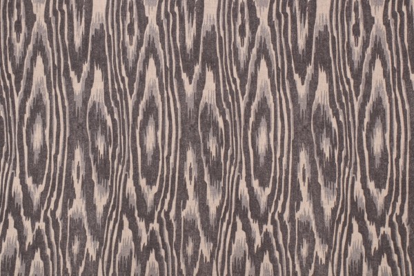 Kaufmann Batam Printed Drapery Fabric in Pewter 