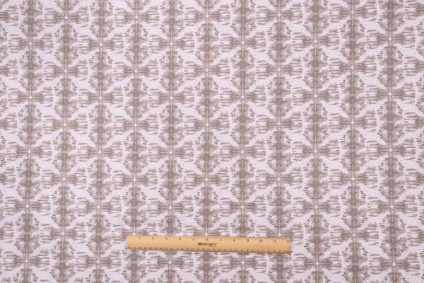 Lacefield Nobu Printed Cotton Drapery Fabric in Heather 