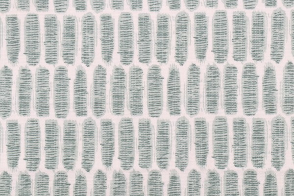 Sample of Lacefield Holbein-Chatham White Printed Cotton Blend Drapery Fabric in Mineral 
