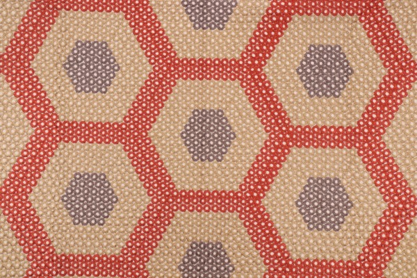 Sample of Valiant Fabrics Prism Embroidered Drapery Fabric in Treasure 