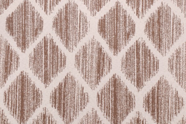 Solartex Brushed Diamond Jacquard Woven Polyester Outdoor Fabric in Taupe 