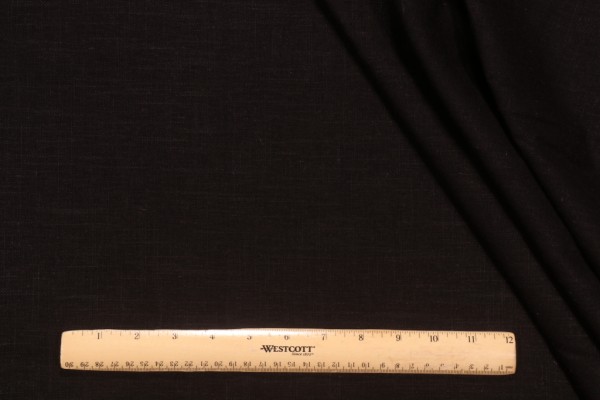 Covington Jefferson Linen Woven Drapery Fabric in 93-Black 