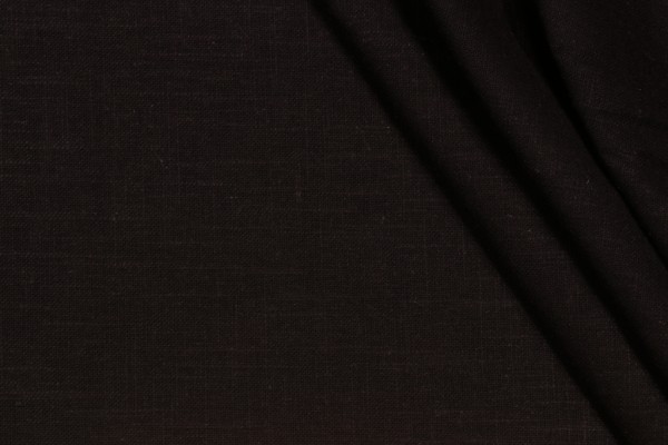 Covington Jefferson Linen Woven Drapery Fabric in 93-Black 