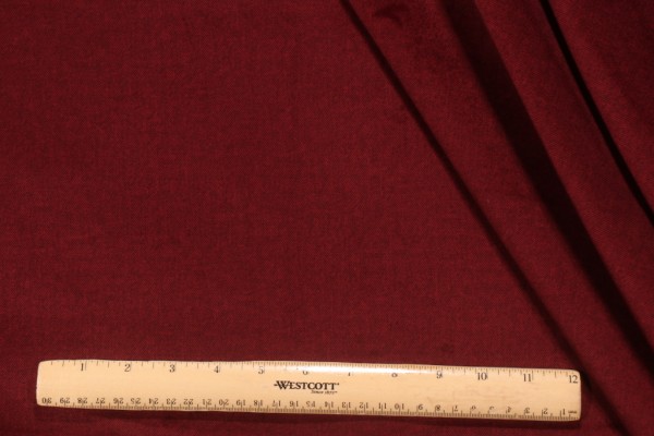 Covington Millbrook Woven Velour Decorator Fabric in 433-Cabernet 