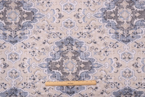 Click for Covington Sabra Printed Cotton Drapery Fabric in 50-Bluebell  Covington Sabra Printed Cotton Drapery Fabric in 50-Bluebell