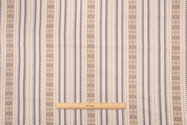 Genevieve Gorder Ancient Stripe Woven Upholstery Fabric in Dusk 