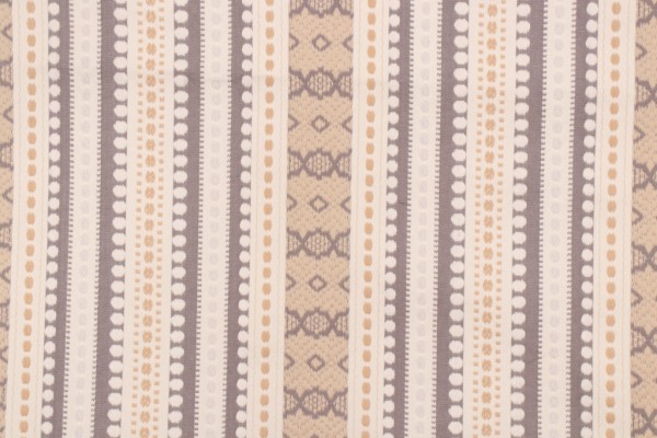 Genevieve Gorder Ancient Stripe Woven Upholstery Fabric in Dusk 