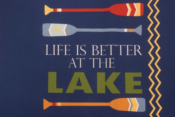Bryant Oars World Printed Polyester Outdoor Fabric in Marine 