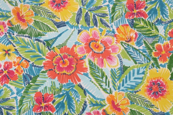 Richloom Pensacola Printed Polyester Outdoor Fabric in Multi 