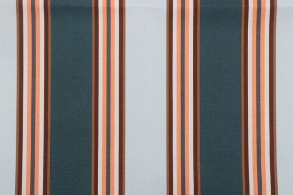 Sample of Bryant Bollywood Stripe Printed Polyester Outdoor Fabric in Rainshower Toffee 