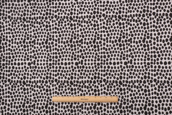 Click for Terrasol - Signature Dot Printed Polyester Outdoor Fabric in Black/White  Terrasol - Signature Dot Printed Polyester Outdoor Fabric in Black/White