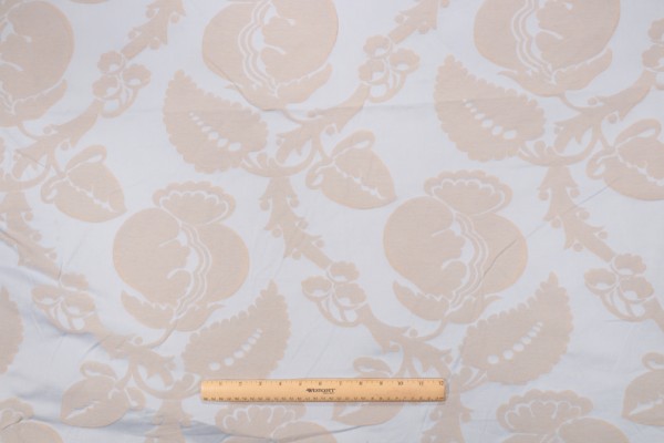 Sample of Thibaut AW10033 Damask Decorator Fabric in Blue 
