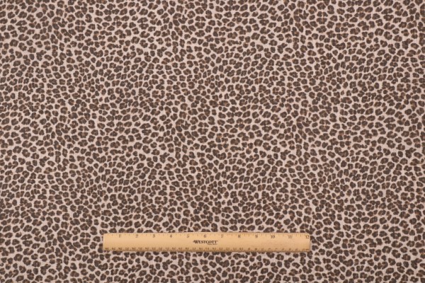 Premier Prints Leopard - Slub Canvas Printed Cotton Drapery Fabric in Topaz 