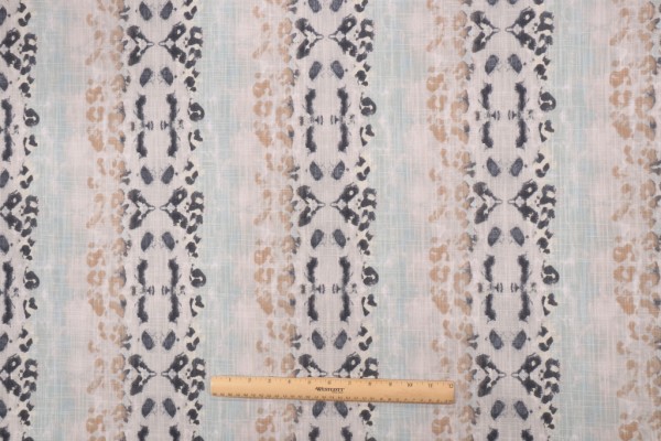 Premier Prints Mali - Slub Canvas Printed Cotton Drapery Fabric in Oasis 