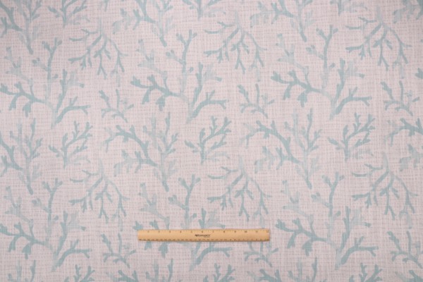 Premier Prints Naples - Slub Canvas Printed Cotton Drapery Fabric in Blue Haze 