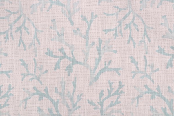 Premier Prints Naples - Slub Canvas Printed Cotton Drapery Fabric in Blue Haze 