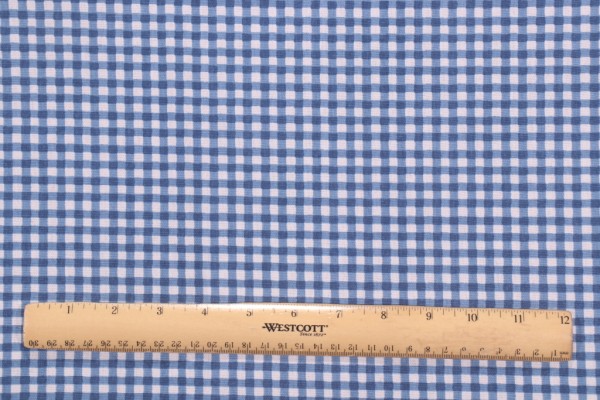 Click for PK Lifestyles Gingham Printed Cotton Drapery Fabric in Navy  PK Lifestyles Gingham Printed Cotton Drapery Fabric in Navy
