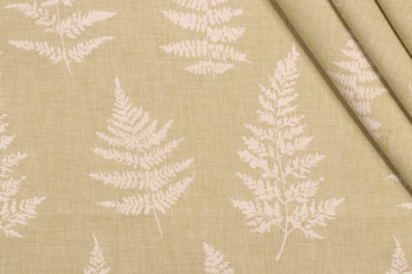 PK Lifestyles Fern Imprint Woven Decorator Fabric in Celery 