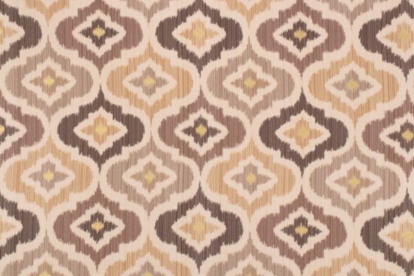 Waverly Lunar Lattice Printed Cotton Twill Drapery Fabric in Mineral 